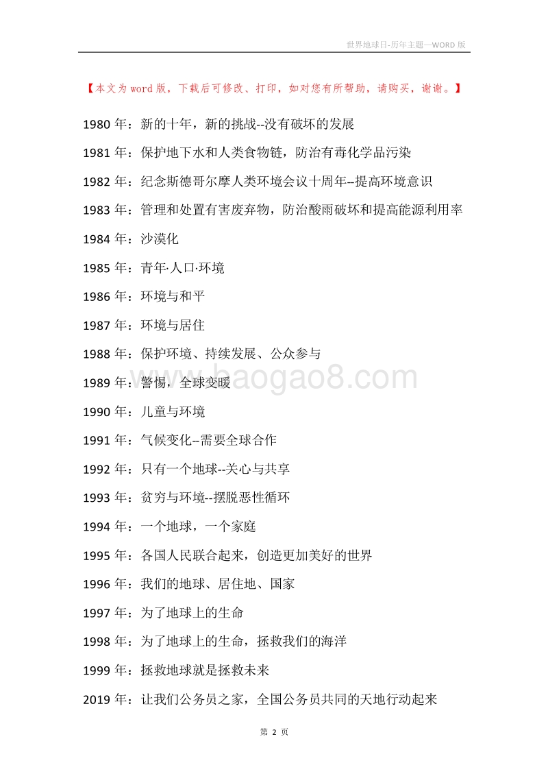 世界地球日-历年主题.docx_第2页