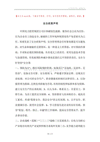 安全政策声明.docx
