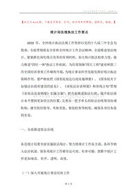 统计局法规执法工作要点.docx