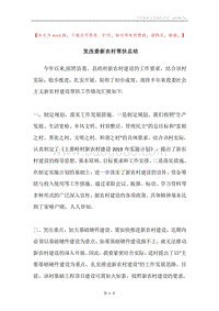 发改委新农村帮扶总结.docx