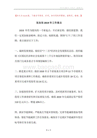 发改局2019年工作要点.docx