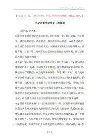 书记在春节团拜会上的致辞.docx
