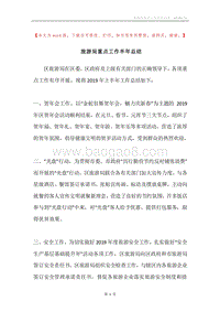 旅游局重点工作半年总结.docx