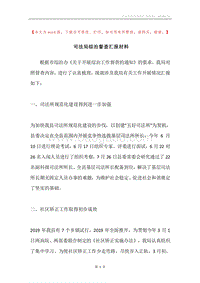 司法局综治督查汇报材料.docx