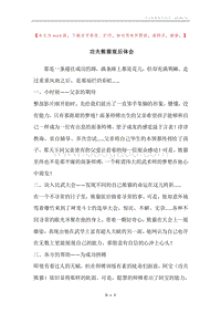 功夫熊猫观后体会.docx
