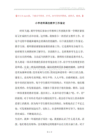 小学老师课改教学工作鉴定.docx