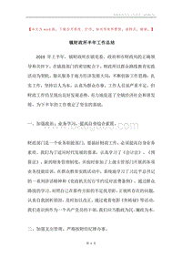 镇财政所半年工作总结.docx