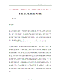 副县长在人大执法表态会讲话2篇.docx