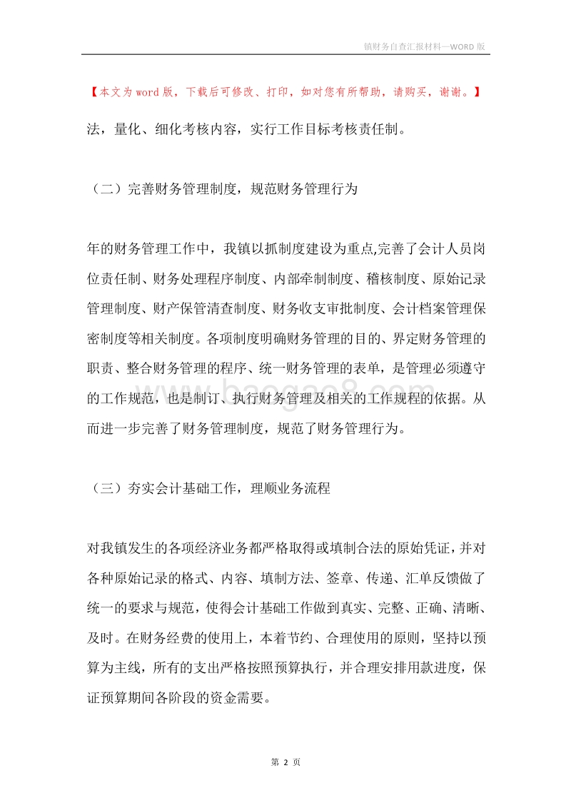 镇财务自查汇报材料.docx_第2页