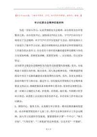 审计纪委全会精神经验材料.docx