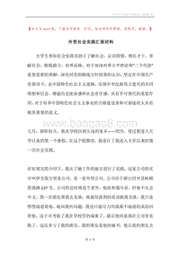 外贸社会实践汇报材料.docx