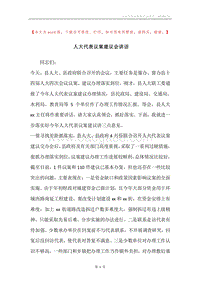人大代表议案建议会讲话.docx