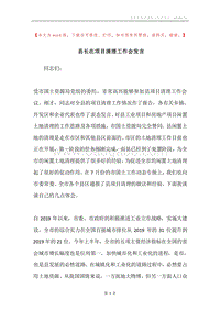 县长在项目清理工作会发言.docx