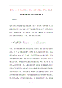 血防整县推进综治督办会领导发言.docx
