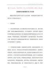 县旅游局实施质量兴县工作总结.docx