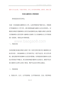 市政办森林防火考核制度.docx