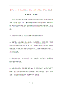 镇委组织工作要点.docx