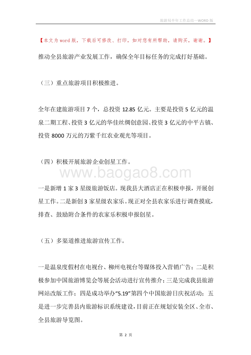 旅游局半年工作总结.docx_第2页