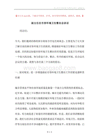 副主任在市容环境卫生整治会讲话.docx