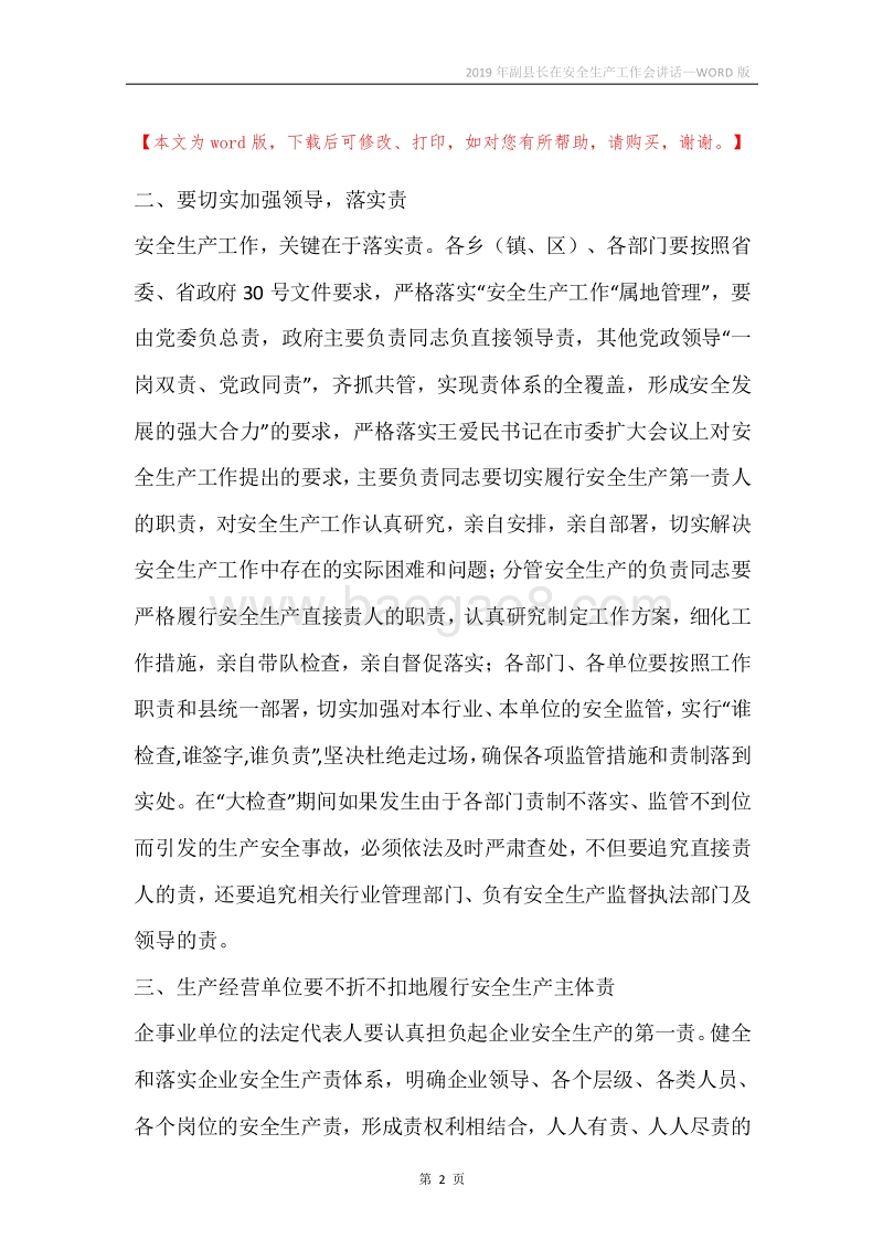 2019年副县长在安全生产工作会讲话.docx_第2页