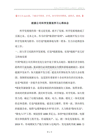 能源公司科学发展观学习心得体会.docx