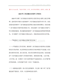 2019年三电设施安全保护工作要点.docx