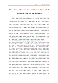 铁路干部学习实践科学发展观心得体会.docx