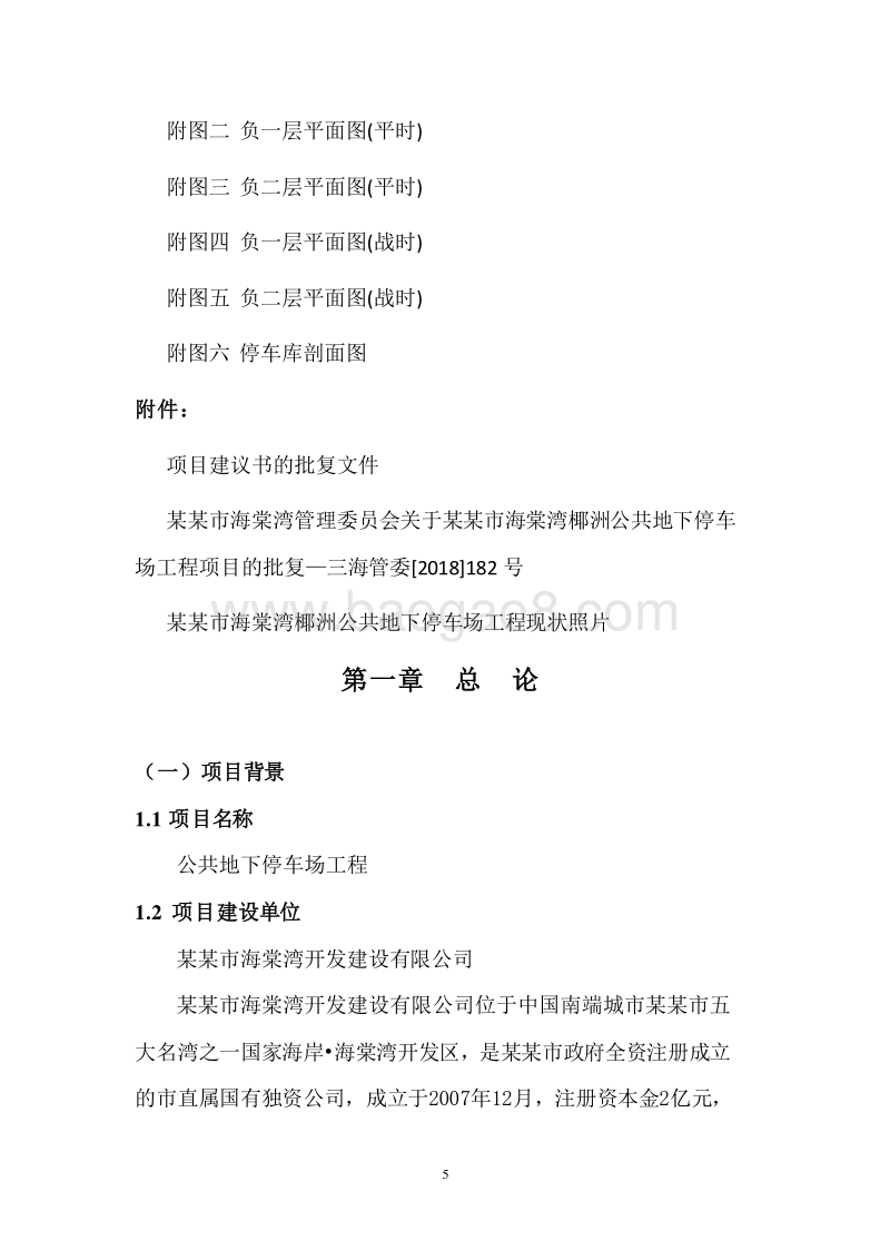 公共地下停车场工程建设项目可行性研究报告.doc_第5页