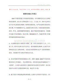 城管局党建工作要点.docx