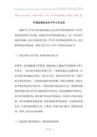 环境监察执法队半年工作总结.docx