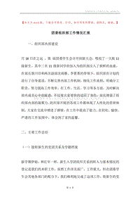 团委组织部工作情况汇报.docx
