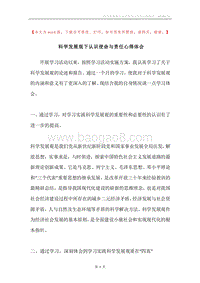 科学发展观下认识使命与责任心得体会.docx