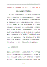 统计局社会管理创新工作总结.docx