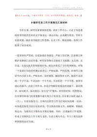 乡镇研究室工作开展情况汇报材料.docx