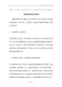 品牌推进情况汇报材料.docx