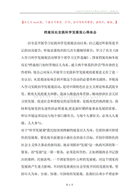 档案局长实践科学发展观心得体会.docx