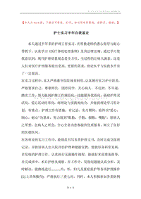 护士实习半年自我鉴定.docx