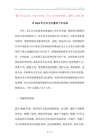 乡2019年公共文化建设工作总结.docx