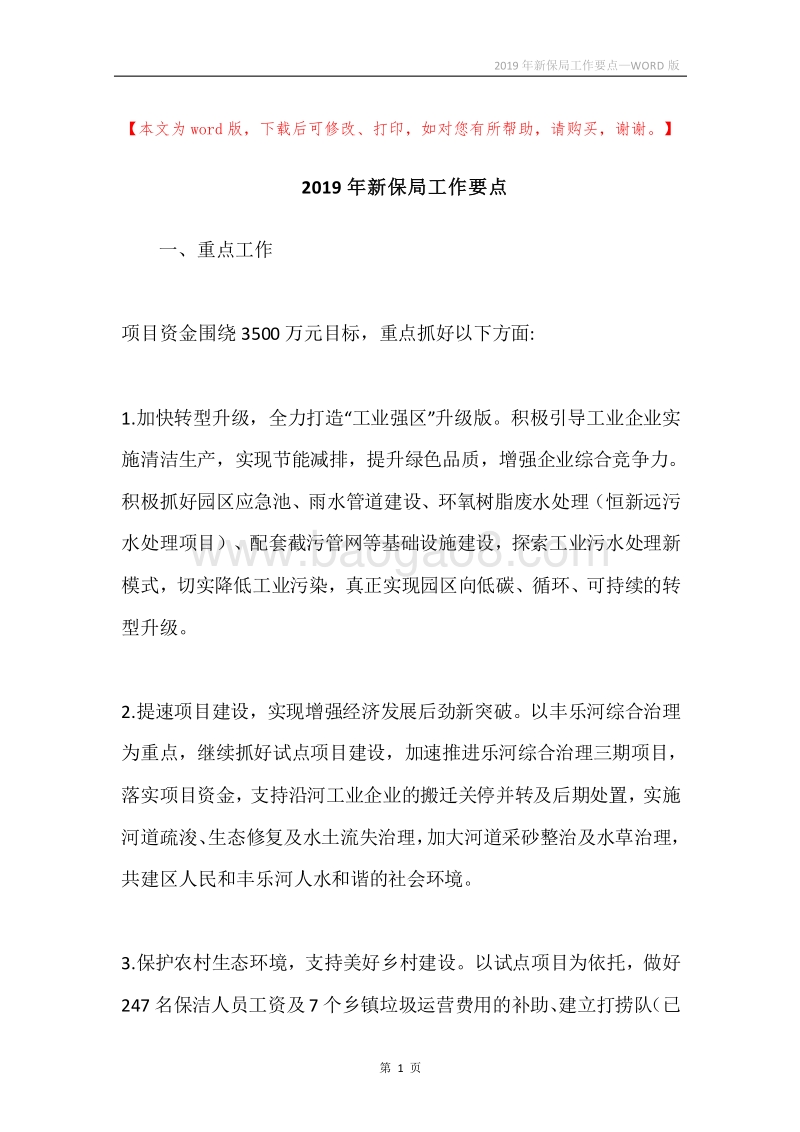 2019年新保局工作要点.docx_第1页