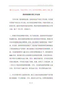 药材局招商引资工作总结.docx