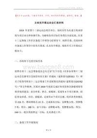 文体局开展运动会汇报材料.docx