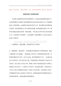 县林业局上年综治总结.docx