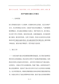 农村气象防灾减灾工作意见.docx