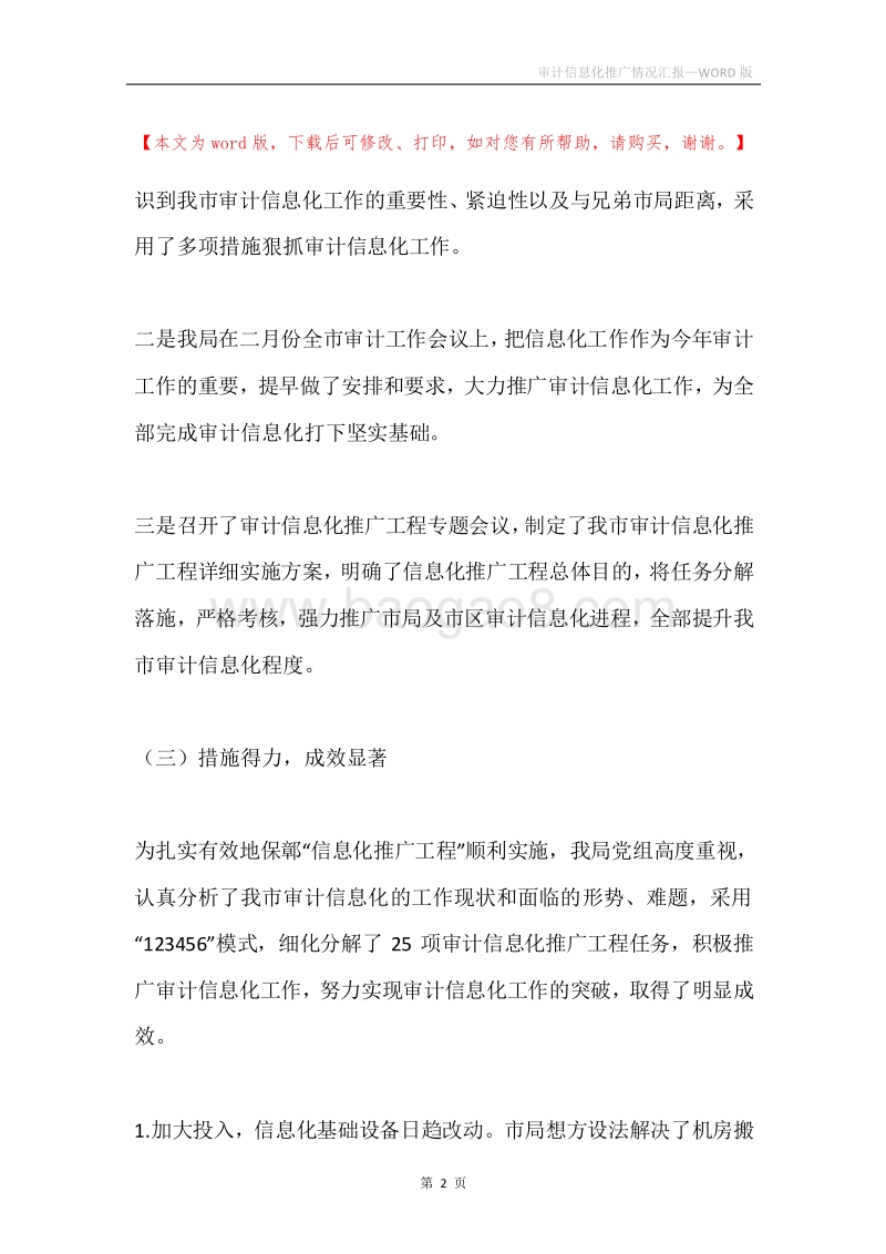 审计信息化推广情况汇报.docx_第2页