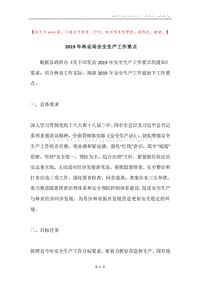 2019年林业局安全生产工作要点.docx
