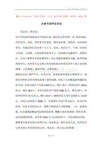 在春节团拜会讲话.docx