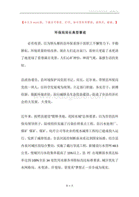 环保局局长典型事迹.docx