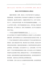 粮食公司科学发展观活动心得体会.docx