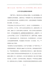 公司中层先进事迹申报材料.docx