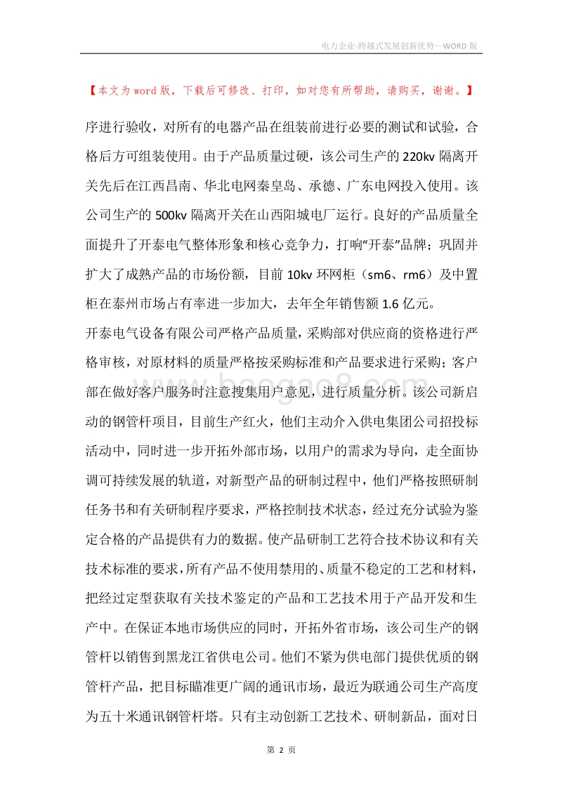 电力企业-跨越式发展创新优势.docx_第2页
